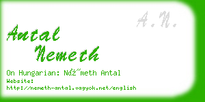 antal nemeth business card